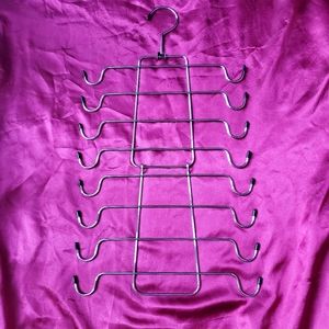 Multi-hooked hanger for scarfs/tank tops, ect..